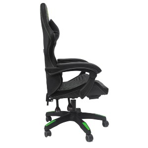 73255 ΠΟΛΥΘΡΟΝΑ GAMING LOOT HM1204 ΜΑΥΡΟ-ΠΡΑΣΙΝΟ PVC & NYLON 51x49x125Υεκ.