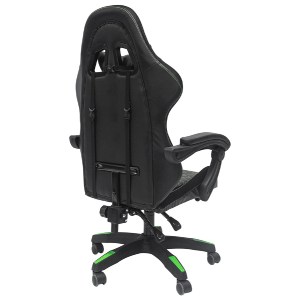 73255 ΠΟΛΥΘΡΟΝΑ GAMING LOOT HM1204 ΜΑΥΡΟ-ΠΡΑΣΙΝΟ PVC & NYLON 51x49x125Υεκ.