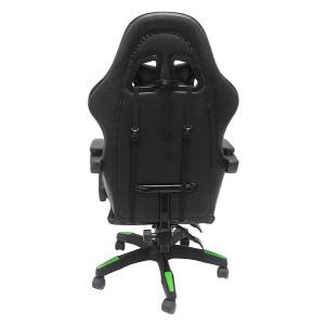 73255 ΠΟΛΥΘΡΟΝΑ GAMING LOOT HM1204 ΜΑΥΡΟ-ΠΡΑΣΙΝΟ PVC & NYLON 51x49x125Υεκ.