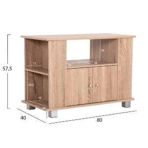 73276 ΕΠΙΠΛΟ ΤΗΛΕΟΡΑΣΗΣ CLUSE HM2404.20 ΜΕΛΑΜΙΝΗ ΣΕ SONAMA OAK ΧΡΩΜΑ 80x40x57,5Υεκ.