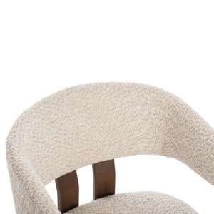 73307 ΚΑΡΕΚΛΑ ZARRA HM9970.03 RUBBERWOOD ΣΕ ΚΑΡΥΔΙ-ΕΚΡΟΥ ΜΠΟΥΚΛΕ ΥΦΑΣΜΑ 55,5x59x81,5Υεκ