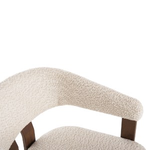 73307 ΚΑΡΕΚΛΑ ZARRA HM9970.03 RUBBERWOOD ΣΕ ΚΑΡΥΔΙ-ΕΚΡΟΥ ΜΠΟΥΚΛΕ ΥΦΑΣΜΑ 55,5x59x81,5Υεκ