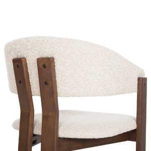 73307 ΚΑΡΕΚΛΑ ZARRA HM9970.03 RUBBERWOOD ΣΕ ΚΑΡΥΔΙ-ΕΚΡΟΥ ΜΠΟΥΚΛΕ ΥΦΑΣΜΑ 55,5x59x81,5Υεκ