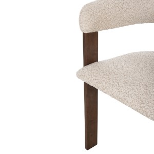 73307 ΚΑΡΕΚΛΑ ZARRA HM9970.03 RUBBERWOOD ΣΕ ΚΑΡΥΔΙ-ΕΚΡΟΥ ΜΠΟΥΚΛΕ ΥΦΑΣΜΑ 55,5x59x81,5Υεκ