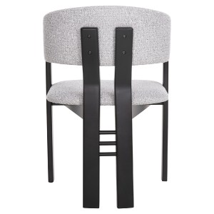 73308 ΚΑΡΕΚΛΑ ZARRA HM9970.02 RUBBERWOOD ΣΕ ΜΑΥΡΟ-ΑΝΟΙΧΤΟ ΓΚΡΙ ΥΦΑΣΜΑ 55,5x59x81,5Υεκ