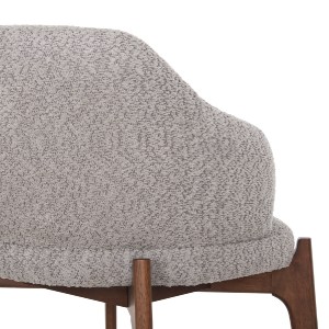 73309 ΚΑΡΕΚΛΑ ABAI HM9971.03 RUBBERWOOD ΣΕ ΚΑΡΥΔΙ-ΑΝΟΙΧΤΟ ΓΚΡΙ ΜΠΟΥΚΛΕ 65x63x79Υεκ