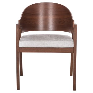 73311 ΚΑΡΕΚΛΑ NERO HM9972 RUBBERWOOD ΣΕ ΚΑΡΥΔΙ-ΓΚΡΙ ΥΦΑΣΜΑ ΚΑΘΙΣΜΑ 56x56x78Yεκ.
