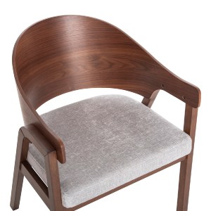 73311 ΚΑΡΕΚΛΑ NERO HM9972 RUBBERWOOD ΣΕ ΚΑΡΥΔΙ-ΓΚΡΙ ΥΦΑΣΜΑ ΚΑΘΙΣΜΑ 56x56x78Yεκ.