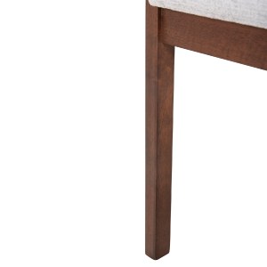 73311 ΚΑΡΕΚΛΑ NERO HM9972 RUBBERWOOD ΣΕ ΚΑΡΥΔΙ-ΓΚΡΙ ΥΦΑΣΜΑ ΚΑΘΙΣΜΑ 56x56x78Yεκ.