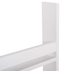 73314 ΡΑΦΙΕΡΑ ΤΟΙΧΟΥ SANI HM18223.01 ΜΕΛΑΜΙΝΗ ΣΕ ΛΕΥΚΟ 60x10x90Υεκ. (3 ΡΑΦΙΑ)