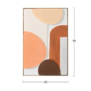 73328 ΠΙΝΑΚΑΣ ΤΟΙΧΟΥ 3D HM4543.01 ΜΕ ΚΟΡΝΙΖΑ ΜΠΕΖ-ΧΕΙΡΟΠΟΙΗΤΑ ΣΧΕΔΙΑ 60x4,5Χ90Υεκ.