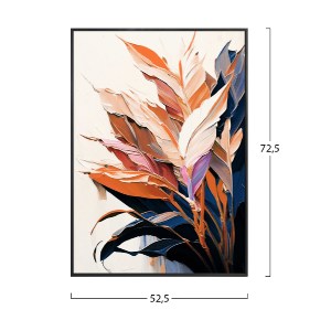 73334 ΠΙΝΑΚΑΣ TOIXOY HM4547.02 ΜΕ ΚΟΡΝΙΖΑ ΜΑΥΡΗ-ΚΑΜΒΑΣ ΕΚΤΥΠΩΣΗ ΦΥΛΛΑ 52,5x2,8x72,5Υεκ.