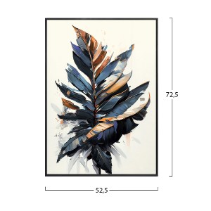 73335 ΠΙΝΑΚΑΣ TOIXOY HM4547.01 ΜΕ ΚΟΡΝΙΖΑ ΜΑΥΡΗ-ΚΑΜΒΑΣ ΕΚΤΥΠΩΣΗ ΦΥΛΛΑ 52,5x2,8x72,5Υεκ.