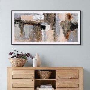 73339 ΠΙΝΑΚΑΣ ΤΟΙΧΟΥ ABSTRACT HM4551 ΜΕ ΚΟΡΝΙΖΑ ΜΑΥΡΗ-ΚΑΜΒΑΣ 142x4.5x72Υεκ