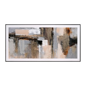 73339 ΠΙΝΑΚΑΣ ΤΟΙΧΟΥ ABSTRACT HM4551 ΜΕ ΚΟΡΝΙΖΑ ΜΑΥΡΗ-ΚΑΜΒΑΣ 142x4.5x72Υεκ