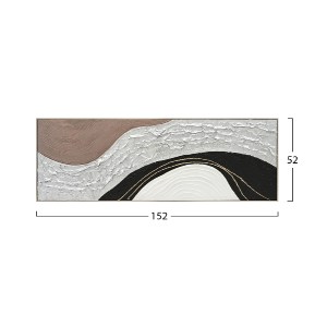 73340 ΠΙΝΑΚΑΣ ΤΟΙΧΟΥ ABSTRACT HM4552.01 ΜΕ ΚΟΡΝΙΖΑ ΜΠΕΖ-ΚΑΜΒΑΣ- ΧΕΙΡΟΠΟΙΗΤΟΣ 152x4.5x52Υεκ.