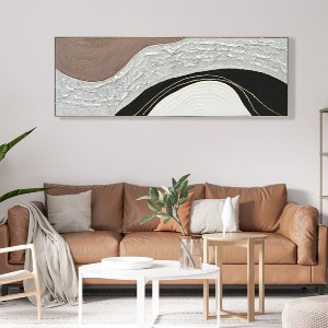 73340 ΠΙΝΑΚΑΣ ΤΟΙΧΟΥ ABSTRACT HM4552.01 ΜΕ ΚΟΡΝΙΖΑ ΜΠΕΖ-ΚΑΜΒΑΣ- ΧΕΙΡΟΠΟΙΗΤΟΣ 152x4.5x52Υεκ.