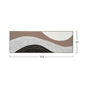 73341 ΠΙΝΑΚΑΣ ΤΟΙΧΟΥ ABSTRACT HM4552.02 ΜΕ ΚΟΡΝΙΖΑ ΜΠΕΖ-ΚΑΜΒΑΣ-ΧΕΙΡΟΠΟΙΗΤΟΣ 152x4.5x52Υεκ.