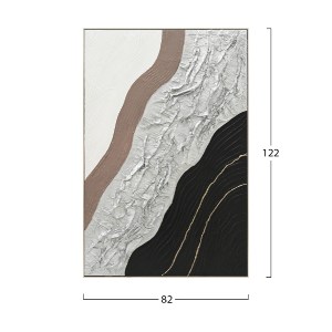 73342 ΠΙΝΑΚΑΣ ΤΟΙΧΟΥ ABSTRACT HM4553.02 ΜΕ ΚΟΡΝΙΖΑ ΜΠΕΖ-ΚΑΜΒΑΣ-ΧΕΙΡΟΠΟΙΗΤΟΣ 82x4.5x122Υεκ