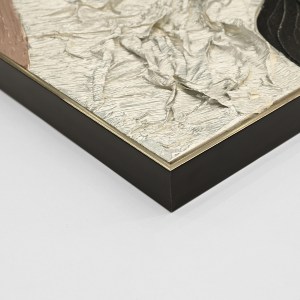 73343 ΠΙΝΑΚΑΣ ΤΟΙΧΟΥ ABSTRACT (ΤΕΤΡΑΓΩΝΟΣ) HM4553.01 ΜΕ ΚΟΡΝΙΖΑ ΜΠΕΖ-ΚΑΜΒΑΣ 82x4.5x82Υεκ