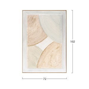 73348 ΠΙΝΑΚΑΣ ΤΟΙΧΟΥ 3D HM4554 ΜΕ ΚΟΡΝΙΖΑ ΜΠΕΖ-ΧΕΙΡΟΠΟΙΗΤΕΣ ΚΑΜΠΥΛΕΣ 72x5Χ102Υεκ.