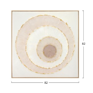 73353 ΠΙΝΑΚΑΣ TOIXOY HM4559 ΜΕ ΚΟΡΝΙΖΑ ΜΠΕΖ-ΚΑΜΒΑΣ ΚΥΚΛΟΙ 82x4,5x82Υεκ.