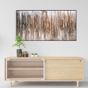 73367 ΠΙΝΑΚΑΣ ΤΟΙΧΟΥ ABSTRACT HM4574.01 ΜΕ ΚΟΡΝΙΖΑ ΜΑΥΡΗ-ΚΑΜΒΑΣ 142x4.5x72Υεκ
