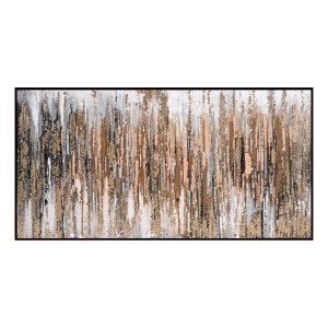 73367 ΠΙΝΑΚΑΣ ΤΟΙΧΟΥ ABSTRACT HM4574.01 ΜΕ ΚΟΡΝΙΖΑ ΜΑΥΡΗ-ΚΑΜΒΑΣ 142x4.5x72Υεκ