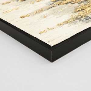 73368 ΠΙΝΑΚΑΣ ΤΟΙΧΟΥ ABSTRACT (ΜΠΛΕ) HM4574.02 ΜΕ ΚΟΡΝΙΖΑ ΜΑΥΡΗ-ΚΑΜΒΑΣ 142x4.5x72Υεκ