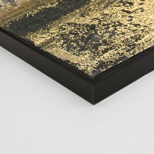 73370 ΠΙΝΑΚΑΣ ΤΟΙΧΟΥ ABSTRACT HM4575.01 ΜΕ ΚΟΡΝΙΖΑ ΜΑΥΡΗ-ΚΑΜΒΑΣ 142x4.5x72Υεκ
