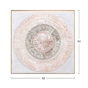 73373 ΠΙΝΑΚΑΣ ΤΟΙΧΟΥ 3D HM4578 ΜΕ ΚΟΡΝΙΖΑ ΜΠΕΖ-ΧΕΙΡΟΠΟΙΗΤΟΙ ΚΥΚΛΟΙ 82x4,5Χ82Υεκ.