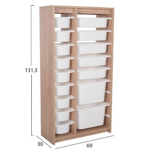 73387 ΣΥΡΤΑΡΙΕΡΑ SANI HM18204.03 ΜΕΛΑΜΙΝΗ SONAMA-16 ΛΕΥΚΑ ΣΥΡΤΑΡΙΑ P.E. 69x30x131,5Υεκ