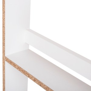 73389 ΡΑΦΙΕΡΑ ΤΟΙΧΟΥ SANI HM18224.01 ΜΕΛΑΜΙΝΗ ΣΕ ΛΕΥΚΟ 60x10x120Υεκ. (4 ΡΑΦΙΑ)