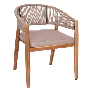 73427 ΠΟΛΥΘΡΟΝΑ NAVAN HM6135.02 ΞΥΛΟ ΑΚΑΚΙΑΣ ΦΥΣΙΚΟ-ΣΧΟΙΝΙ NYLON ΜΠΕΖ 59x58x76Υεκ.