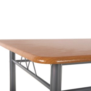 73436 ΣΕΤ ΤΡΑΠΕΖΑΡΙΑΣ 5ΤΜΧ PEARY HM9416.12 ΜΕΤΑΛΛΟ ΑΣΗΜΙ-MDF ΣΟΝΑΜΑ 110x60x74Yεκ.