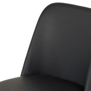 73439 KΑΡΕΚΛΑ ΤΡΑΠΕΖΑΡΙΑΣ FURLAN HM9944.01 RUBBERWOOD-ΜΑΥΡΟ PU 54,5x58x86Υεκ