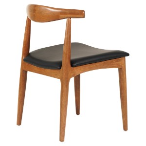 73443 KΑΡΕΚΛΑ ΤΡΑΠΕΖΑΡΙΑΣ ALOR HM9947.03 RUBBERWOOD ΑΝΟΙΧΤΟ ΚΑΡΥΔΙ-ΜΑΥΡΟ PU 55x51x75Υεκ