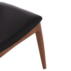 73443 KΑΡΕΚΛΑ ΤΡΑΠΕΖΑΡΙΑΣ ALOR HM9947.03 RUBBERWOOD ΚΑΡΥΔΙ-ΜΑΥΡΟ PU 55x51x75Υεκ