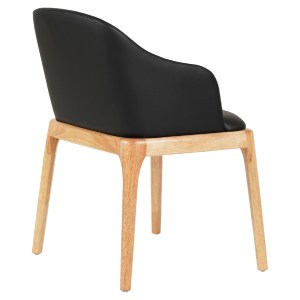 73444 ΠΟΛΥΘΡΟΝΑ ΤΡΑΠΕΖΑΡΙΑΣ FURLAN HM9949.01 RUBBERWOOD ΣΕ ΟΑΚ-ΜΑΥΡΟ PU 54,5x58x78Υεκ.