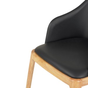 73444 ΠΟΛΥΘΡΟΝΑ ΤΡΑΠΕΖΑΡΙΑΣ FURLAN HM9949.01 RUBBERWOOD ΣΕ ΟΑΚ-ΜΑΥΡΟ PU 54,5x58x78Υεκ.