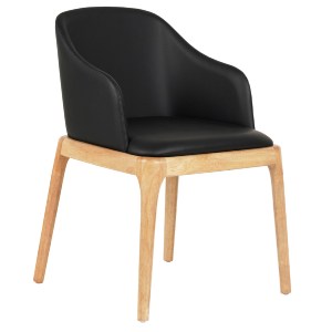 73444 ΠΟΛΥΘΡΟΝΑ ΤΡΑΠΕΖΑΡΙΑΣ FURLAN HM9949.01 RUBBERWOOD ΣΕ ΟΑΚ-ΜΑΥΡΟ PU 54,5x58x78Υεκ.