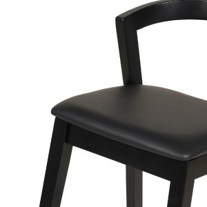 73447 ΣΚΑΜΠΟ ΜΠΑΡ NAMI HM9952.02 RUBBERWOOD & PU-ΜΑΥΡΟ 47,5x59x102,5Υεκ.