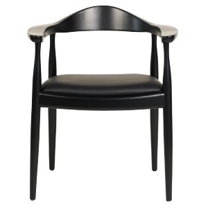 73449 ΠΟΛΥΘΡΟΝΑ ΤΡΑΠΕΖΑΡΙΑΣ ADOR HM9948.02 RUBBERWOOD ΚΑΙ PU-ΜΑΥΡΟ 62x54x76,5Υεκ
