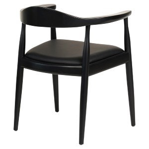 73449 ΠΟΛΥΘΡΟΝΑ ΤΡΑΠΕΖΑΡΙΑΣ ADOR HM9948.02 RUBBERWOOD ΚΑΙ PU-ΜΑΥΡΟ 62x54x76,5Υεκ