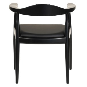 73449 ΠΟΛΥΘΡΟΝΑ ΤΡΑΠΕΖΑΡΙΑΣ ADOR HM9948.02 RUBBERWOOD ΚΑΙ PU-ΜΑΥΡΟ 62x54x76,5Υεκ