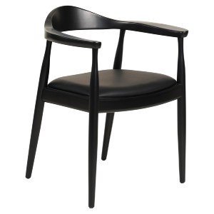 73449 ΠΟΛΥΘΡΟΝΑ ΤΡΑΠΕΖΑΡΙΑΣ ADOR HM9948.02 RUBBERWOOD ΚΑΙ PU-ΜΑΥΡΟ 62x54x76,5Υεκ