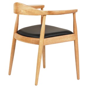 73450 ΠΟΛΥΘΡΟΝΑ ΤΡΑΠΕΖΑΡΙΑΣ ADOR HM9948.01 RUBBERWOOD ΣΕ ΟΑΚ ΚΑΙ ΜΑΥΡΟ PU 62x54x76,5Υεκ
