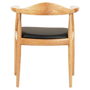 73450 ΠΟΛΥΘΡΟΝΑ ΤΡΑΠΕΖΑΡΙΑΣ ADOR HM9948.01 RUBBERWOOD ΣΕ ΟΑΚ ΚΑΙ ΜΑΥΡΟ PU 62x54x76,5Υεκ