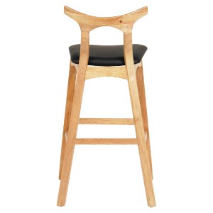 73455 ΣΚΑΜΠΟ ΜΠΑΡ USOPP HM9951.01 RUBBERWOOD ΣΕ ΟΑΚ-ΜΑΥΡΟ PU 43x41x100Υεκ.
