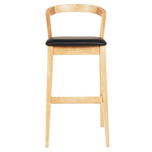 73456 ΣΚΑΜΠΟ ΜΠΑΡ NAMI HM9952.01 RUBBERWOOD ΣΕ ΟΑΚ-ΜΑΥΡΟ PU 47,5x59x102,5Υεκ.